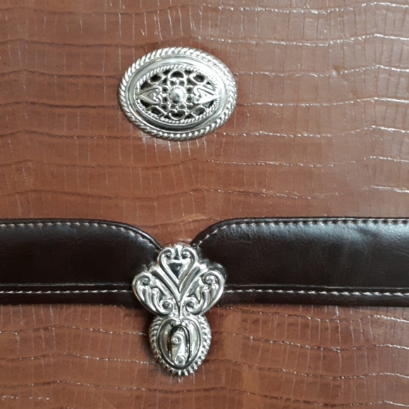 Shoulder bag Briefcase with silver embellishments - Picture 6 of 6